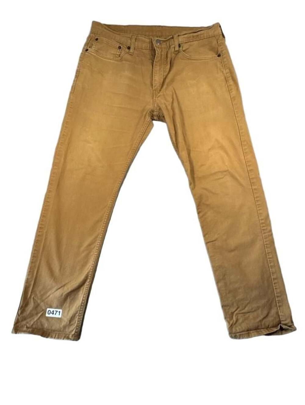 Levi's Brown Twill 5-Pocket Straight Jeans